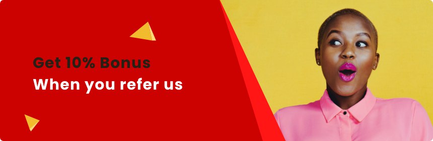 10%  referral bonus offer